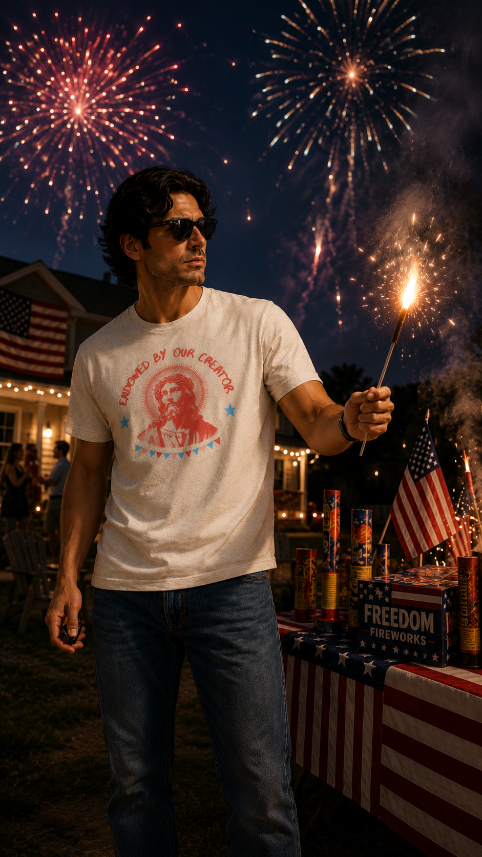 Endowed By Our Creator | Jesus Patriotic Christian T-Shirt